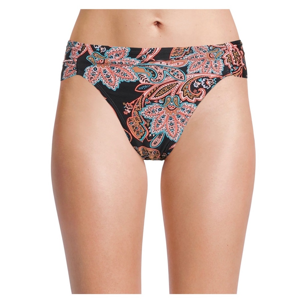 Time and Tru Women’s Plus Low Rise Cheeky Swim Bottom Size L (12-14)